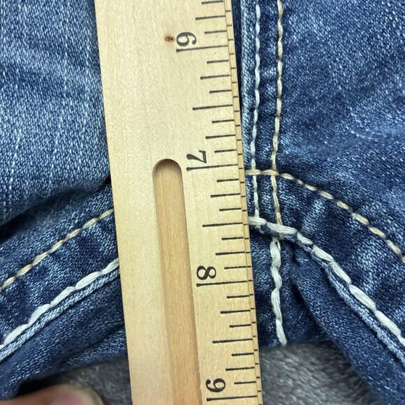 Rock Revival Jeans Women’s 25 Blue Destroyed SUNDEE "R" Flap Ankle Skinny - Picture 9 of 12